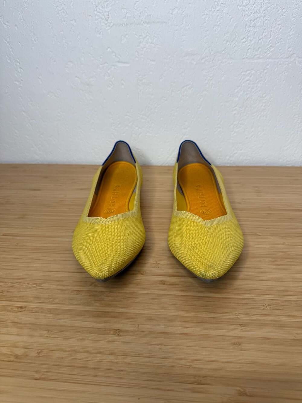 Rothy's The Point Lemonade Yellow Pointed Toe Flats Women's Size 11